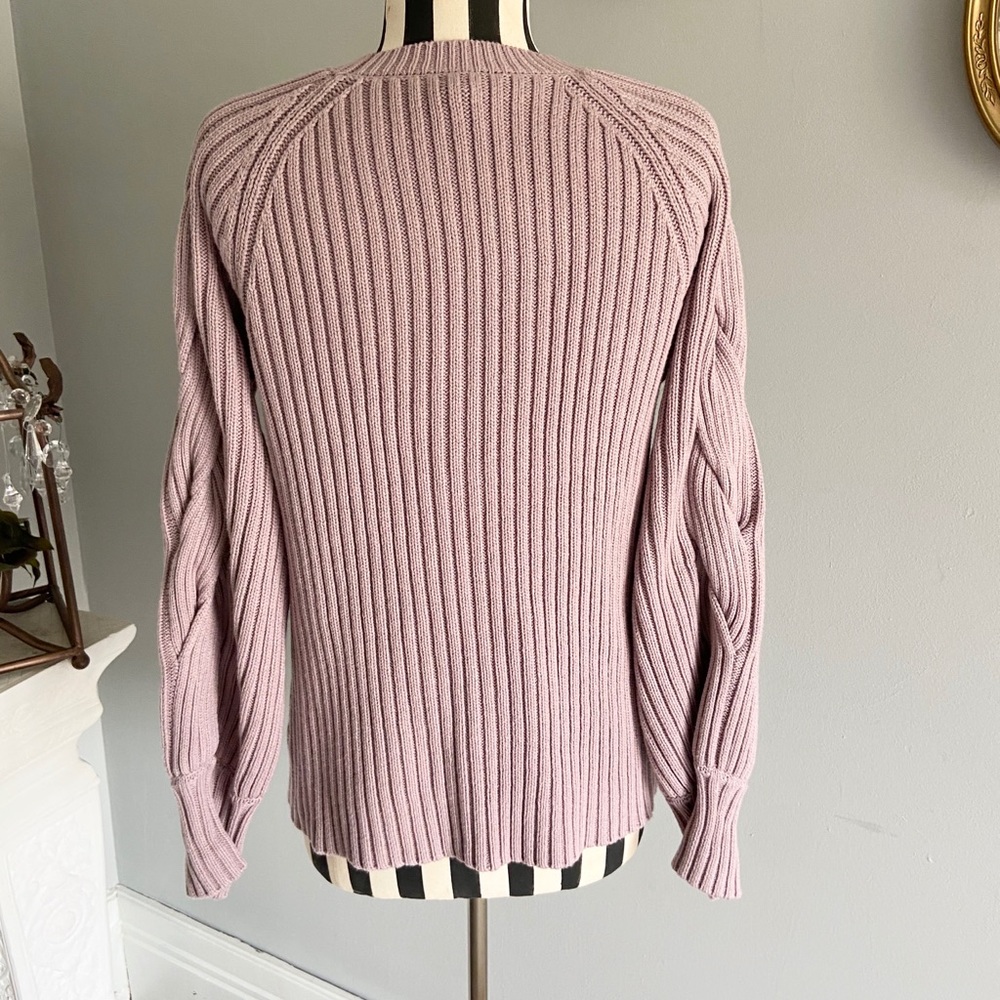 Simply Vera Wang lavender chunky sweater - Picture 3 of 11
